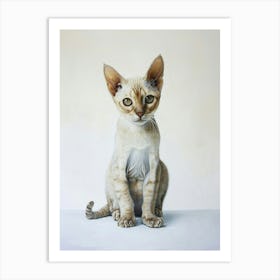 Oriental Shorthair Cat Painting 4 Art Print