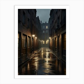 Wet Alley Art Print