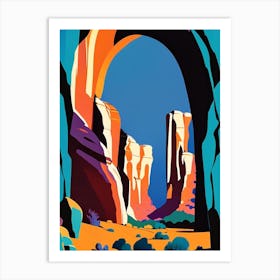 Arches National Park United States Of America Pop Matisse Art Print