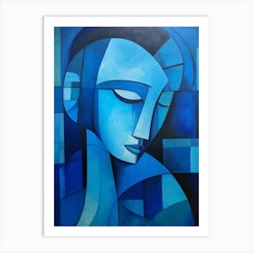 Cubist Abstract Geometric Illustration 1 Art Print