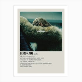 Beyonce Lemonade Album Music Poster Art Print