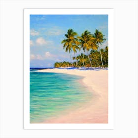 Bavaro Beach Dominican Republic Monet Style Art Print