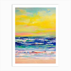 Boracay Beach, Philippines Bright Abstract Art Print