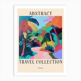 Abstract Travel Collection Poster Panama 2 Art Print