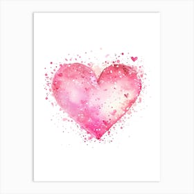 Watercolor Heart Art Print