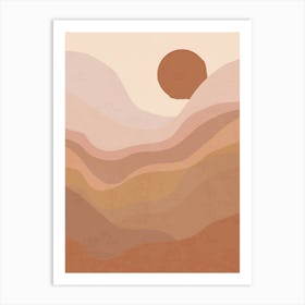 Boho Landscape  Art Print