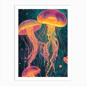 Jellyfishes Art Print