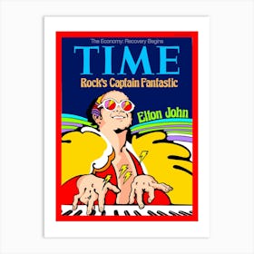 ELTON JOHN TIME COVER Art Print