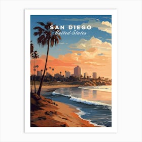 San DiegoTravel Poster Art Print