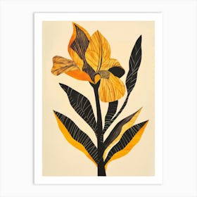 Yellow Iris 1 Art Print