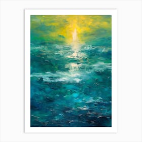 Sunrise Over The Ocean 2 Art Print