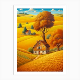 House In The Countryside 1 Art Print