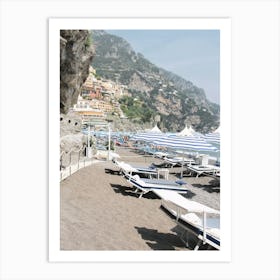 Positano Beach, Italy - Wanderlust Travel Photography Art Print
