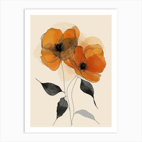 Carnegiea Gigantea Minimalist Abstract 1 Art Print