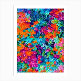 Acropora Echinata Vibrant Painting Art Print