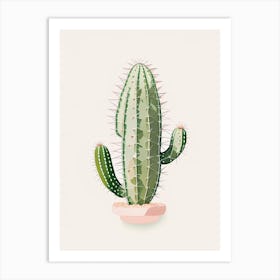 Easter Cactus Marker Art 1 Art Print