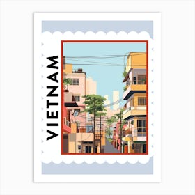 Vietnam Travel Stamp Poster Art Print