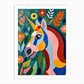 Unicorn Mosaic Art Print