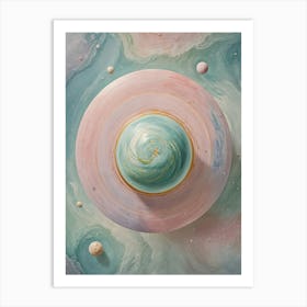 Caribbean Liquid Planet Art Print