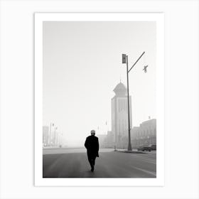 Riyadh, Saudi Arabia, Black And White Old Photo 3 Art Print