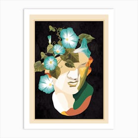 Sprouting Inspiration Flow Nero Art Print