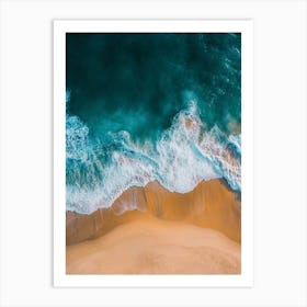 Aerial View Of A Beach 145 Art Print