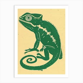 Mellers Chameleon Bold Block 1 Art Print