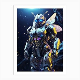 Bee In Cyborg Body #2 Art Print