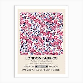 Poster Lily Lane London Fabrics Floral Pattern 3 Art Print