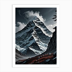 Mountain Range Everest in All Its Splendor Art Print