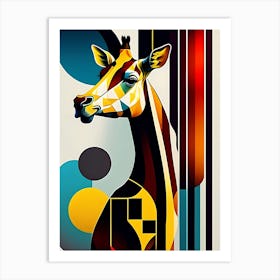 Abstract Giraffe Art Print