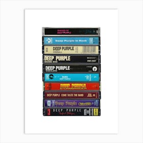 Deep Purple Albums - Cassette Print Music Poster Art Print