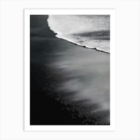 Black And White Beach Art Print