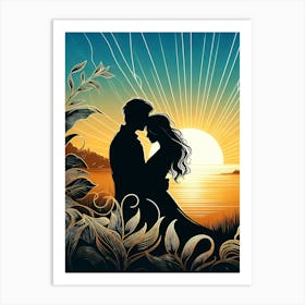 Creative Love And Relationship Illustration 92 Art Print