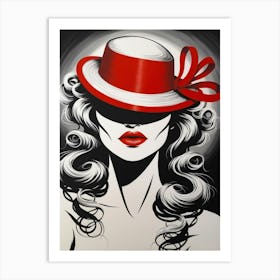 Lady In A Hat Art Print