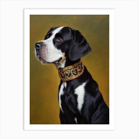 Mastiff 3 Renaissance Portrait Oil Painting Art Print