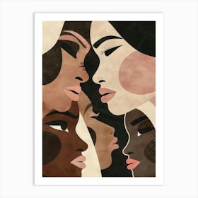 Women'S Faces 5 Art Print