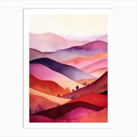 Watercolour 4 Art Print