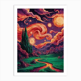 Starry Night 12 Art Print