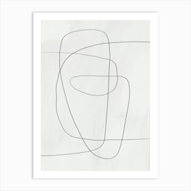 Abstract Line Drawing Art Print