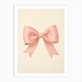 Pink Bow 1 Art Print