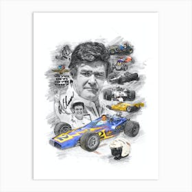 Al Unser Portrait Art Print