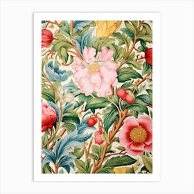 Floral Wallpaper 114 Art Print