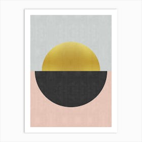 Golden circle 3 Art Print