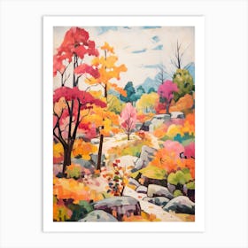 Autumn Gardens Painting Japanese Friendship Garden Usa 1 Art Print