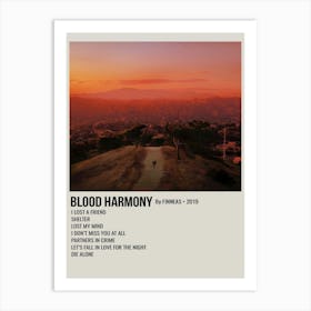 Blood Harmony By Finneas 2019 Poster Art Print