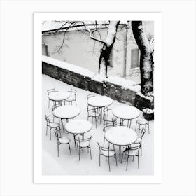 Winter Terrace Art Print