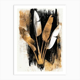 Gold Leaf 21 Art Print