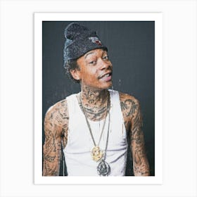 Wiz Khalifa Rapper Art Print