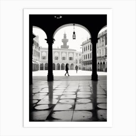 Pesaro, Italy, Black And White Photography 2 Art Print